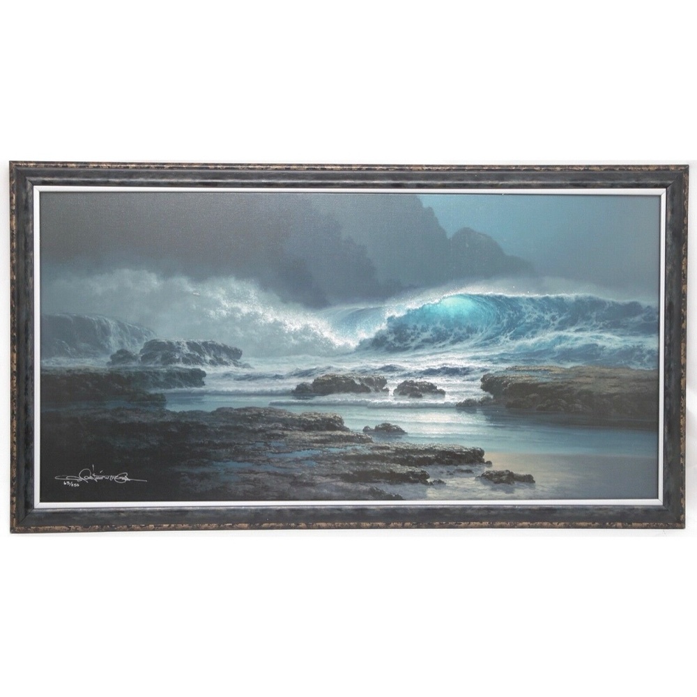 ROY TABORA Print Giclee Canvas IN THE MIDNIGHT HOUR 20" x 40" Signed 63/250 COA